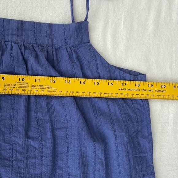 Marine Layer Catherine Faded Dahlia Tie-Shoulder Tank Top Cotton Blue Womens‎ XL - Picture 9 of 12